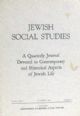 Jewish Social Studies - Vol XXVI No. 4 - October 1964
